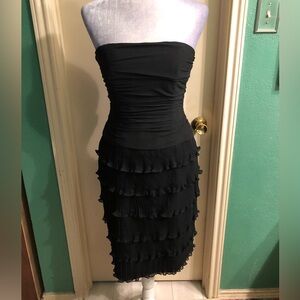 Kay Unger NY Strapless Tiered Dress